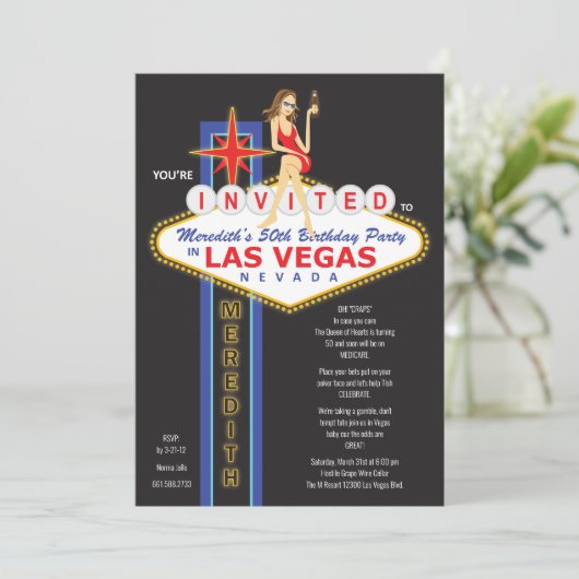 Aangepast - Meredith 50th Kaart (Staand voorkant)