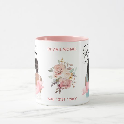 Aangepast merk bruidsmeisje voorstel bruids partij mok (Midden)