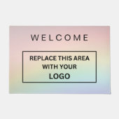 Aangepast merk Business Logo Company Rainbow Deurmat (Voorkant)