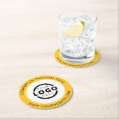 Aangepast merk Business Logo Promogeel Ronde Kartonnen Onderzetter (Insitu)