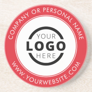 Aangepast merk Business Logo Promotion Red Zandsteen Onderzetter