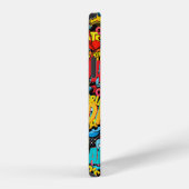 Aangepast merk DAD Gift - Comic Superhero Fun Name iPhone Hoesje (Rechterkant)