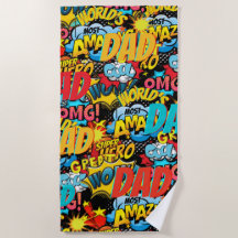 Aangepast merk DAD Gift - Comic Superhero Fun Name