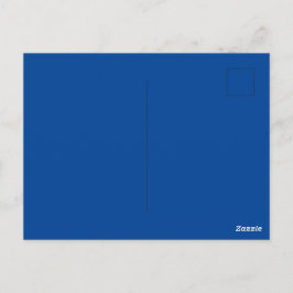 Aangepast merk diepblauw foutloos standaard  briefkaart