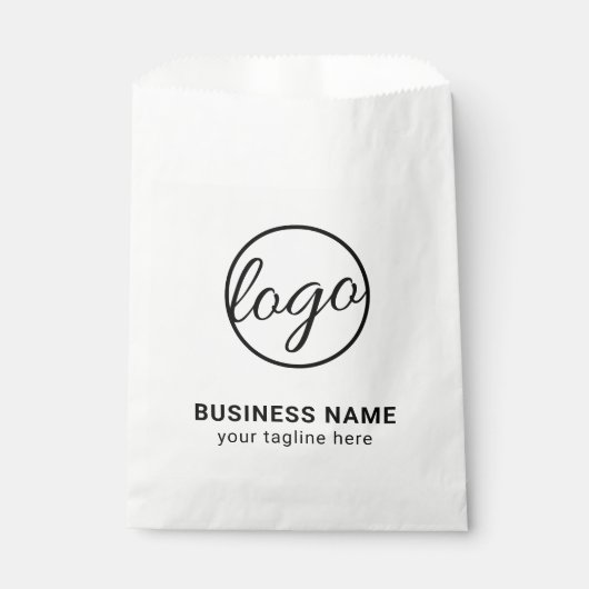 Aangepast merk Eenvoudig Bedrijf Logo Bedankzakje (Voorkant)