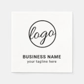 Aangepast merk Eenvoudig Bedrijf Logo Servet (Voorkant)