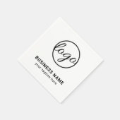 Aangepast merk Eenvoudig Bedrijf Logo Servet (Hoek)