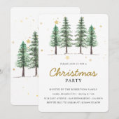 Aangepast merk Elegant Christmas Holiday Party Kaart (Voorkant / Achterkant)