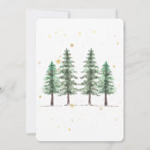 Aangepast merk Elegant Christmas Holiday Party Kaart (Achterkant)