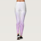 Aangepast merk Elegant Waterverf Boeket Design Leggings (Achterkant)
