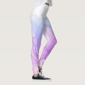 Aangepast merk Elegant Waterverf Boeket Design Leggings (Rechts)