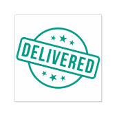 Aangepast merk GELEVERD | Basic Kantoor of Busines Zelfinktende Stempel (Design)