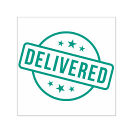 Aangepast merk GELEVERD | Basic Kantoor of Busines Zelfinktende Stempel