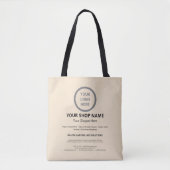 Aangepast merk Logo Promotionele Zakelijke Winkele Tote Bag (Voorkant)