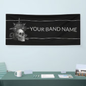 Aangepast merk Merch Rock Show Skull Metal Music G Spandoek (Beurs)
