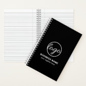 Aangepast merk Promotion Logo Black Business Notitieboek (Binnen)