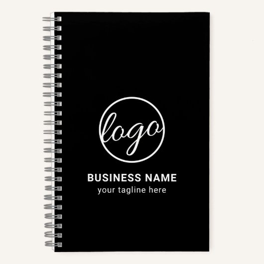 Aangepast merk Promotion Logo Black Business Notitieboek (Voorkant)
