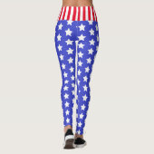 Aangepast merk USA Stars and Stripes Leggings (Achterkant)