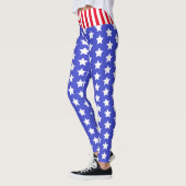 Aangepast merk USA Stars and Stripes Leggings (Links)