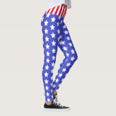 Aangepast merk USA Stars and Stripes Leggings (Rechts)