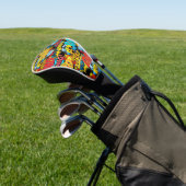 Aangepast merk VADER-cadeau - Strips Superheld Fun Golfheadcover (Insitu)