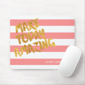 Aangepast merk vandaag de dag: verbazingwekkend, k muismat (Met muis)