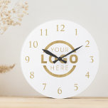 Aangepast merk voor Logo voor speciale acties Grote Klok<br><div class="desc">Voeg uw aangepaste zakelijke logo toe aan een unieke muurklok creëer. Maakt een groot promotioneel cadeau voor klanten,  verkopers,  werknemers of andere speciale mensen. Kies uit verschillende klokvormen en -grootten. Geen minimumhoeveelheid,  geen installatiekosten.</div>