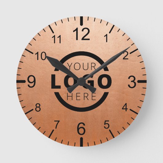 Aangepast merk voor Logo voor speciale acties Ronde Klok (Voorkant)
