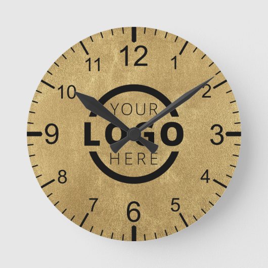 Aangepast merk voor Logo voor speciale acties Ronde Klok (Voorkant)
