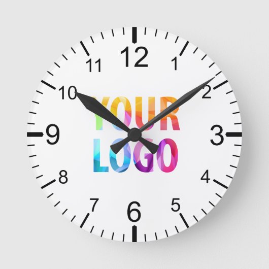 Aangepast merk voor Logo voor speciale acties Ronde Klok (Voorkant)