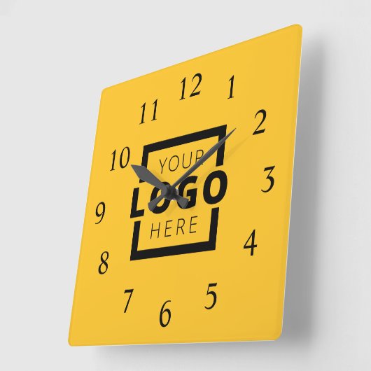 Aangepast merk voor Logo voor speciale acties Vierkante Klok (Hoek)