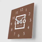 Aangepast merk voor Logo voor speciale acties Vierkante Klok (Hoek)