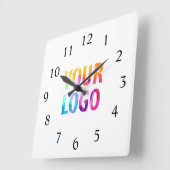 Aangepast merk voor Logo voor speciale acties Vierkante Klok (Hoek)