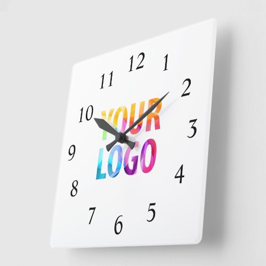 Aangepast merk voor Logo voor speciale acties Vierkante Klok (Hoek)