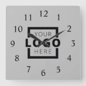 Aangepast merk voor Logo voor speciale acties Vierkante Klok (Voorkant)