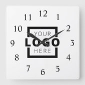 Aangepast merk voor Logo voor speciale acties Vierkante Klok (Voorkant)