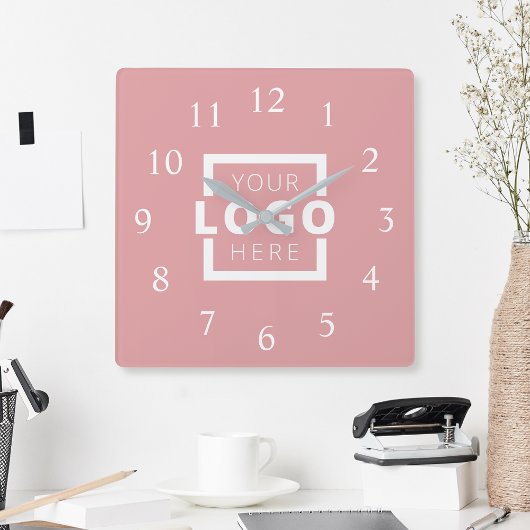 Aangepast merk voor Logo voor speciale acties Vierkante Klok