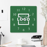 Aangepast merk voor Logo voor speciale acties Vierkante Klok<br><div class="desc">Voeg uw aangepaste zakelijke logo toe aan een unieke muurklok creëer. Maakt een groot promotioneel cadeau voor klanten,  verkopers,  werknemers of andere speciale mensen. Kies uit verschillende klokvormen en -grootten. Geen minimumhoeveelheid,  geen installatiekosten.</div>