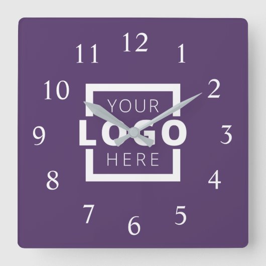 Aangepast merk voor Logo voor speciale acties Vierkante Klok (Voorkant)