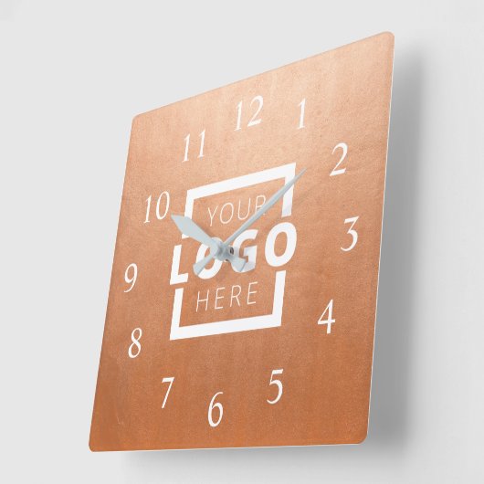 Aangepast merk voor Logo voor speciale acties Vierkante Klok (Hoek)