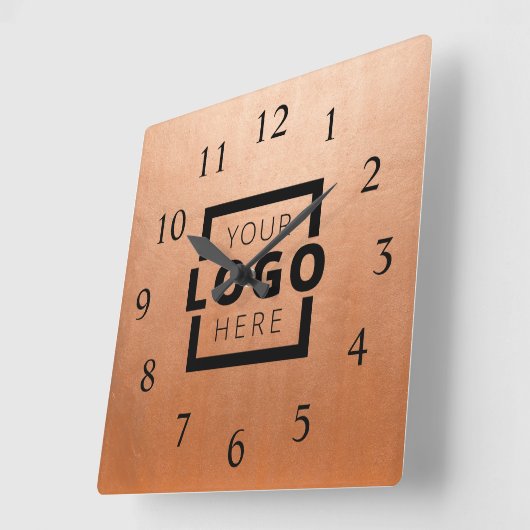 Aangepast merk voor Logo voor speciale acties Vierkante Klok (Hoek)