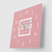 Aangepast merk voor Logo voor speciale acties Vierkante Klok (Hoek)