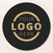 Aangepast merk voor speciale acties voor bedrijven ronde kartonnen onderzetter (Voorkant)