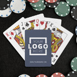 Aangepast merk voor speciale acties voor zakelijke pokerkaarten<br><div class="desc">Ga verder dan de gebruikelijke promotiepen of notebooks en geef een aanpasbaar kaartpakket met uw logo en website-URL. Breng merkaanpassing aan het volgende niveau door een achtergrondkleur te selecteren die overeenkomt met uw merkkleur.</div>