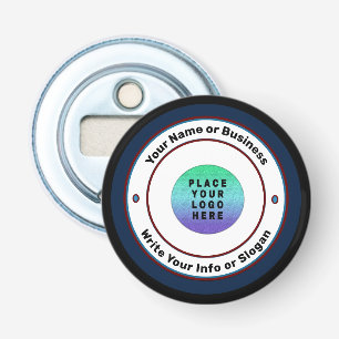 Aangepast merk voor zakelijke marketing voor logo button flesopener