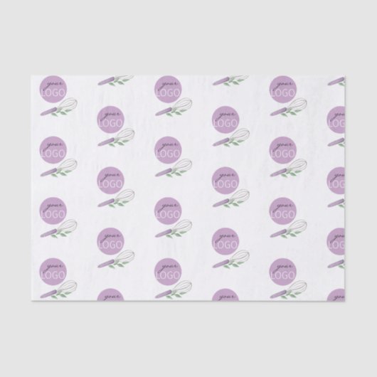 Aangepast merk Waterverf Business Logo Baking Tissuepapier (Voorkant)