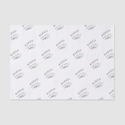 Aangepast merk Waterverf Business Logo-bakken Tissuepapier (Voorkant)