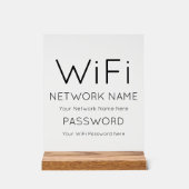 Aangepast merk WiFi Details Acryl bord (Voorkant)