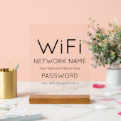 Aangepast merk WiFi Details Acryl bord (Huwelijk)