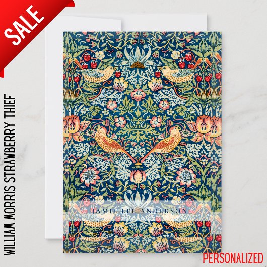 Aangepast merk William Morris Vogels Patroon Kaart